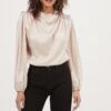 Meilani Satin Cowl Neck Top