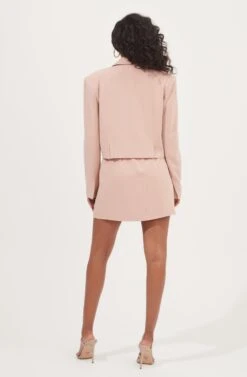 Woodbury Cropped Blazer -Outlet Cozi Luxe Store ACT16986 BLUSH 5