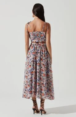Terra Bella Floral Maxi Skirt -Outlet Cozi Luxe Store ACT17024 PEACHORANGEMULTIFLORAL 0744