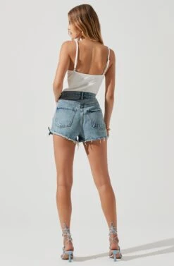 Jax Ribbed Knit Plunge Neck Bodysuit -Outlet Cozi Luxe Store ACT17070 WHITE 1356