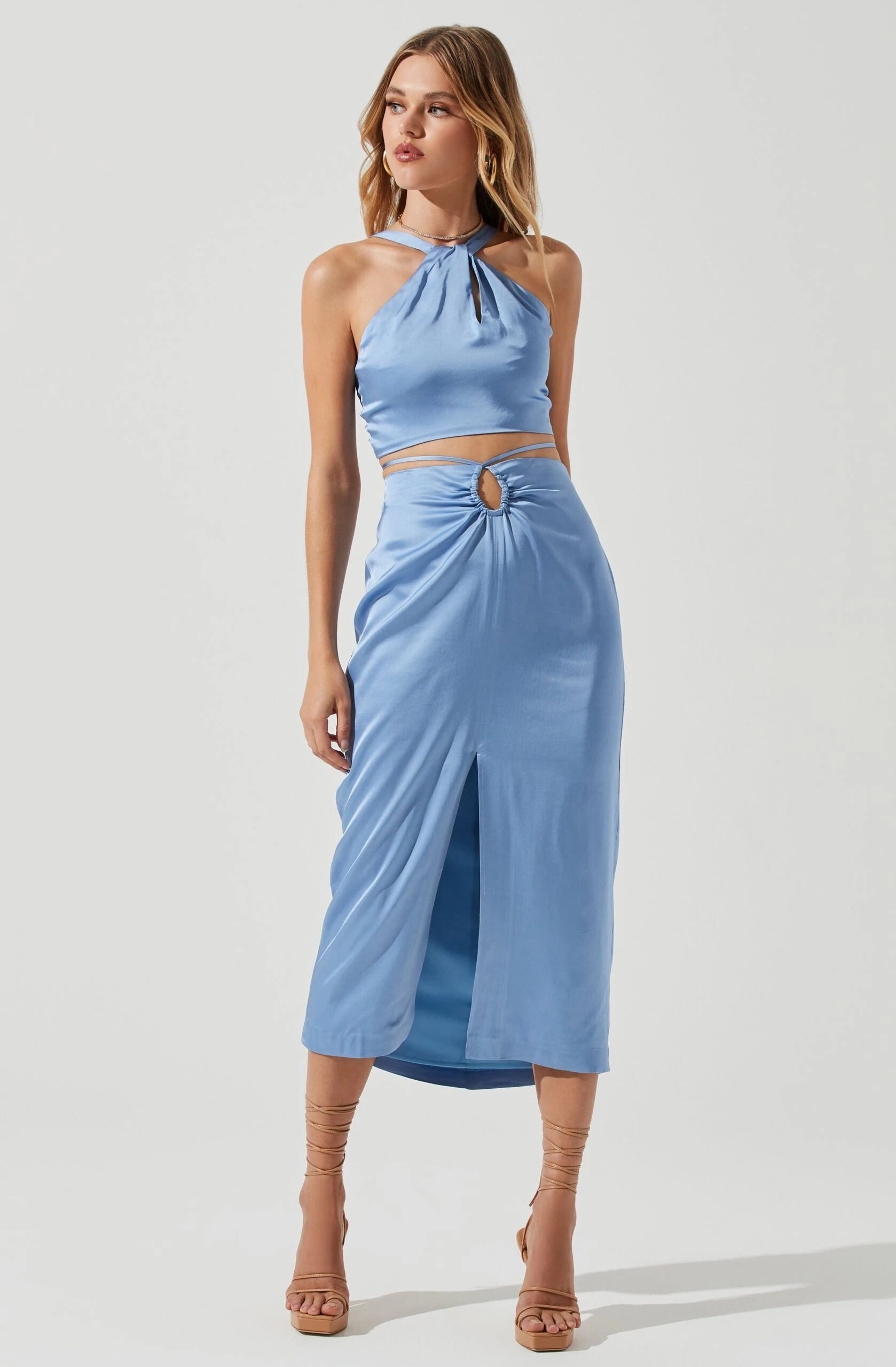 Robin Halter Tie Back Crop Top 4 Robin Halter Tie Back Crop Top - Image 2