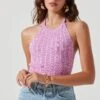 Tulla Ribbed Knit Halter Bodysuit