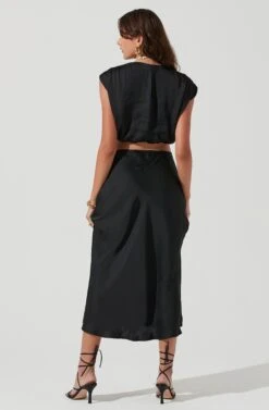 Riva Crop Top -Outlet Cozi Luxe Store ACT17218 BLACK 1148