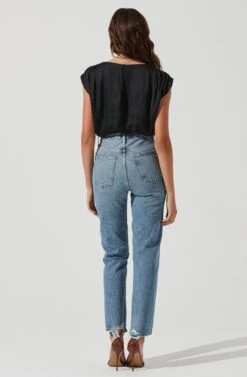 Riva Crop Top -Outlet Cozi Luxe Store ACT17218 BLACK 1789