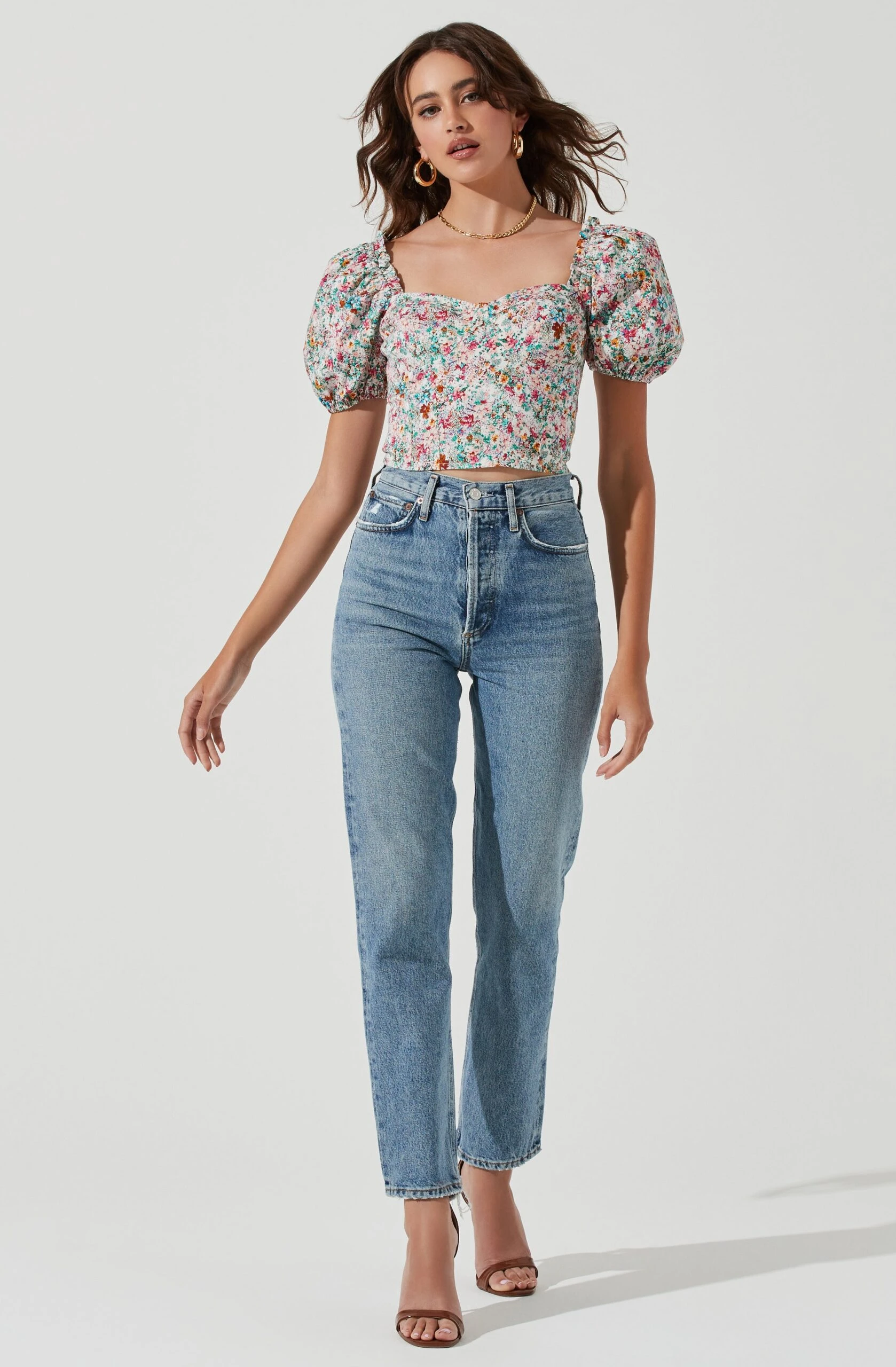 Romilly Floral Puff Sleeve Top 4 Romilly Floral Puff Sleeve Top - Image 2