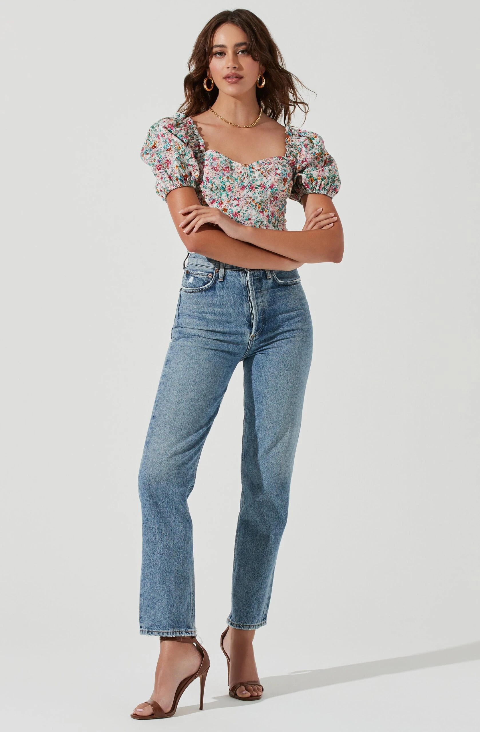 Romilly Floral Puff Sleeve Top 6 Romilly Floral Puff Sleeve Top - Image 4