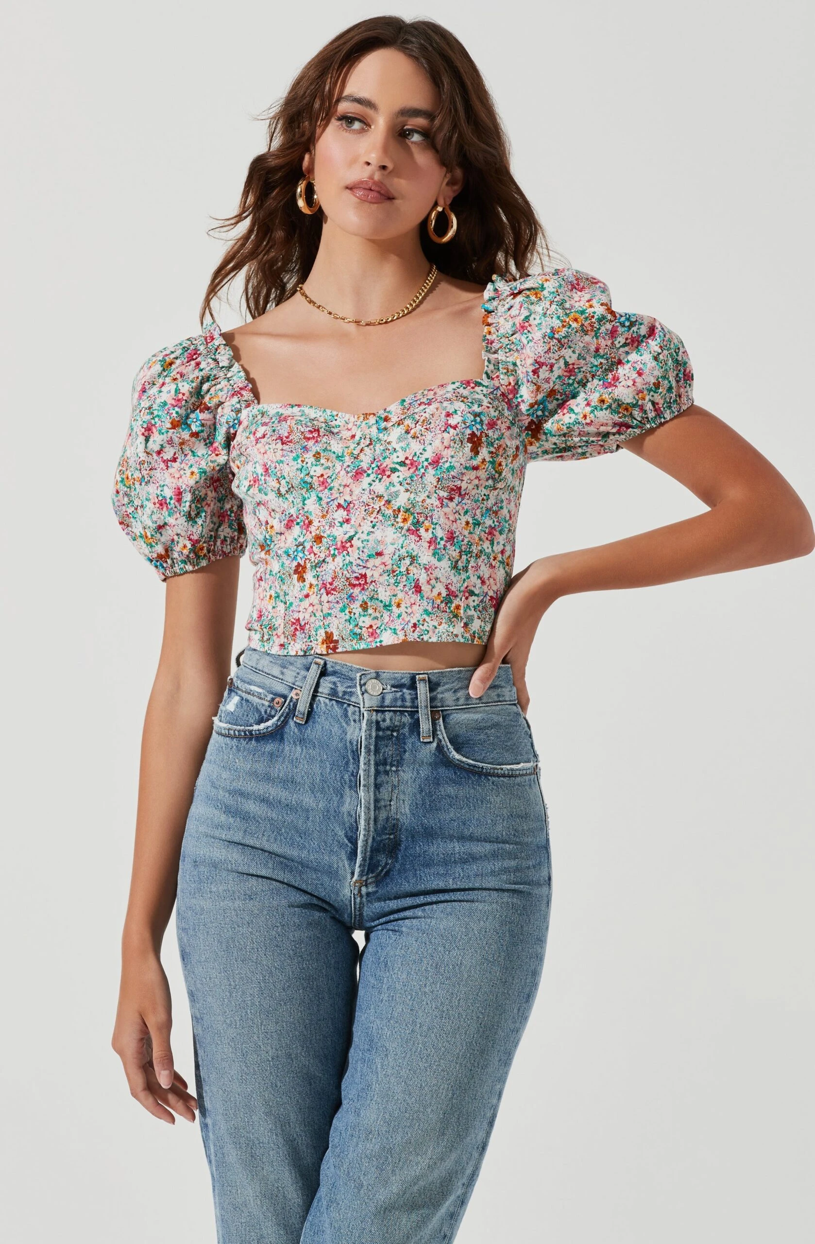 Romilly Floral Puff Sleeve Top 3 Romilly Floral Puff Sleeve Top