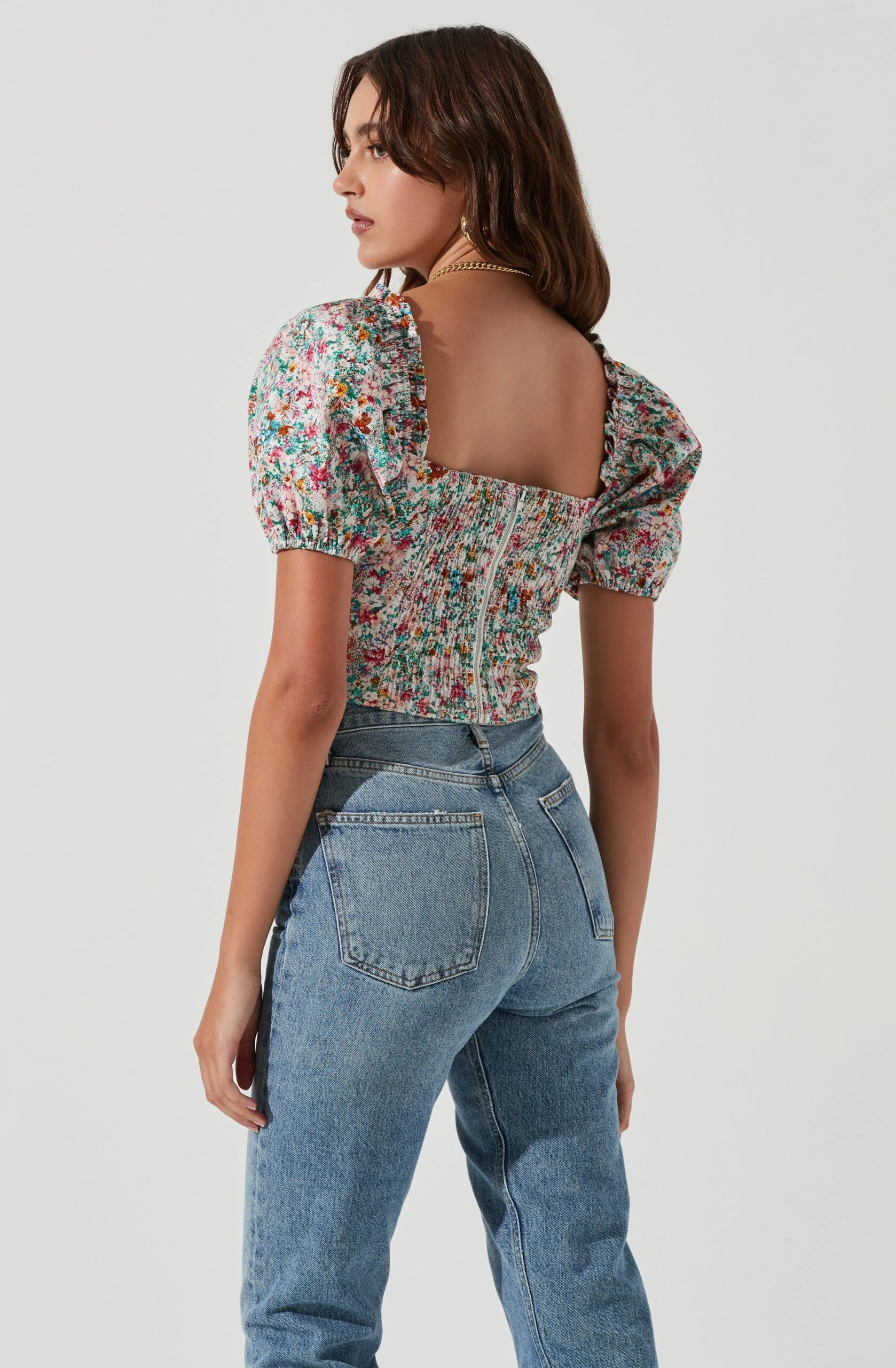 Romilly Floral Puff Sleeve Top 8 Romilly Floral Puff Sleeve Top - Image 6