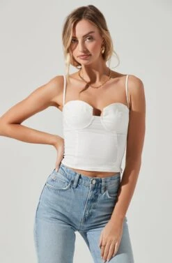 Brixley Underwire Bustier Top 20 Brixley Underwire Bustier Top -Outlet Cozi Luxe Store ACT17260 WHITE 1378