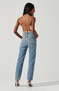 Zahara Beaded Strappy Bodysuit -Outlet Cozi Luxe Store ACT17295 NUDE 0961