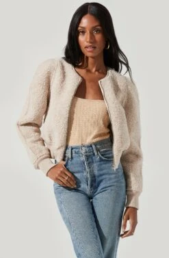 Stacy Faux Fur Jacket 20 Stacy Faux Fur Jacket -Outlet Cozi Luxe Store ACT17335 IVORY 0976