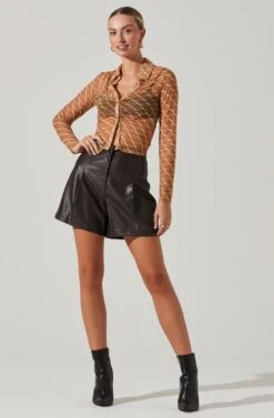Wilma Faux Leather Shorts