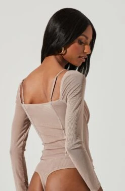 Vienna Mesh Long Sleeve Bodysuit -Outlet Cozi Luxe Store ACT17344 NUDE 0268 dbaaa02e a6a5 42f0 8ad8 e11711fddd59