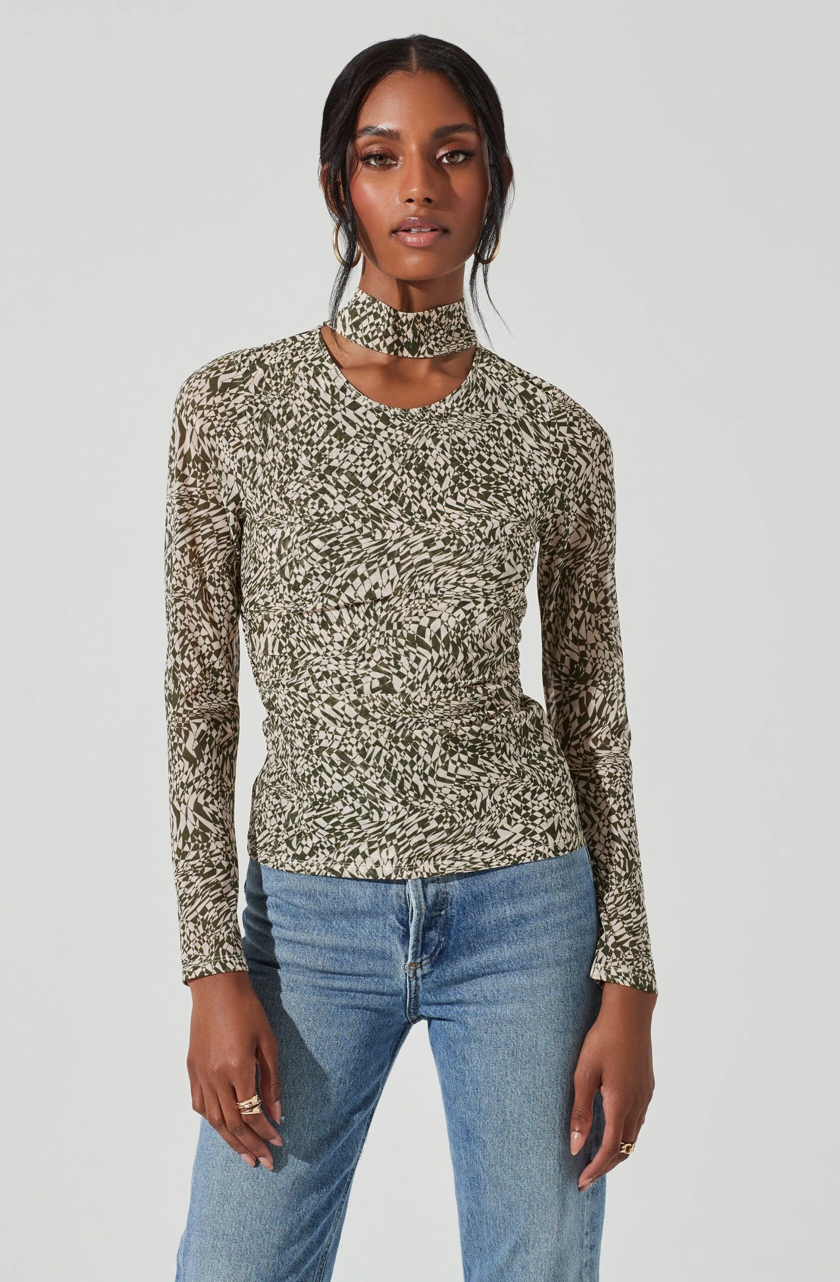 Zazie Choker Neck Long Sleeve Top 5 Zazie Choker Neck Long Sleeve Top - Image 3