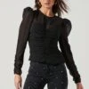 Dalma Ruched Puff Sleeve Top