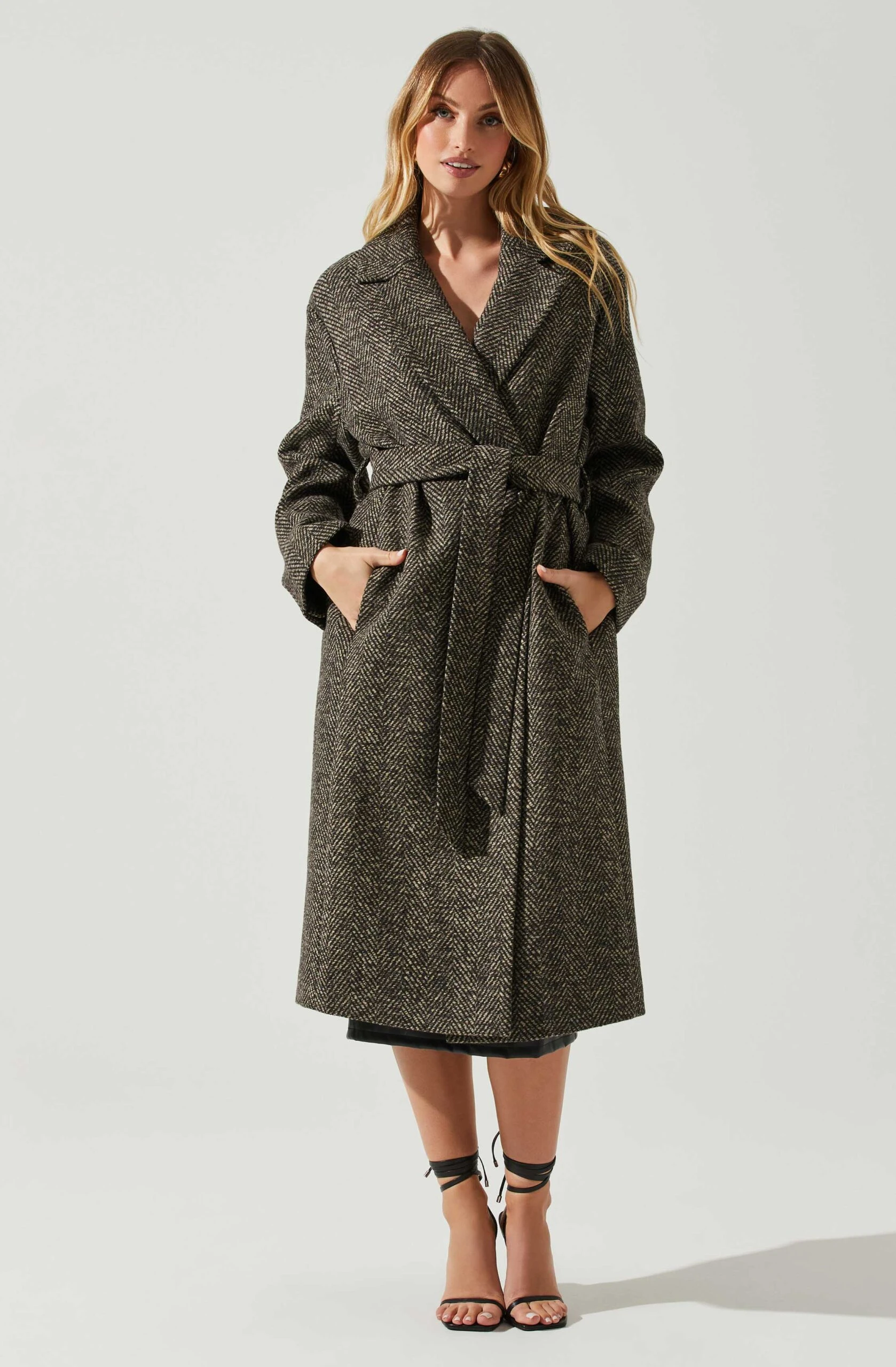 Rhodes Herringbone Tie Waist Coat 5 Rhodes Herringbone Tie Waist Coat - Image 3