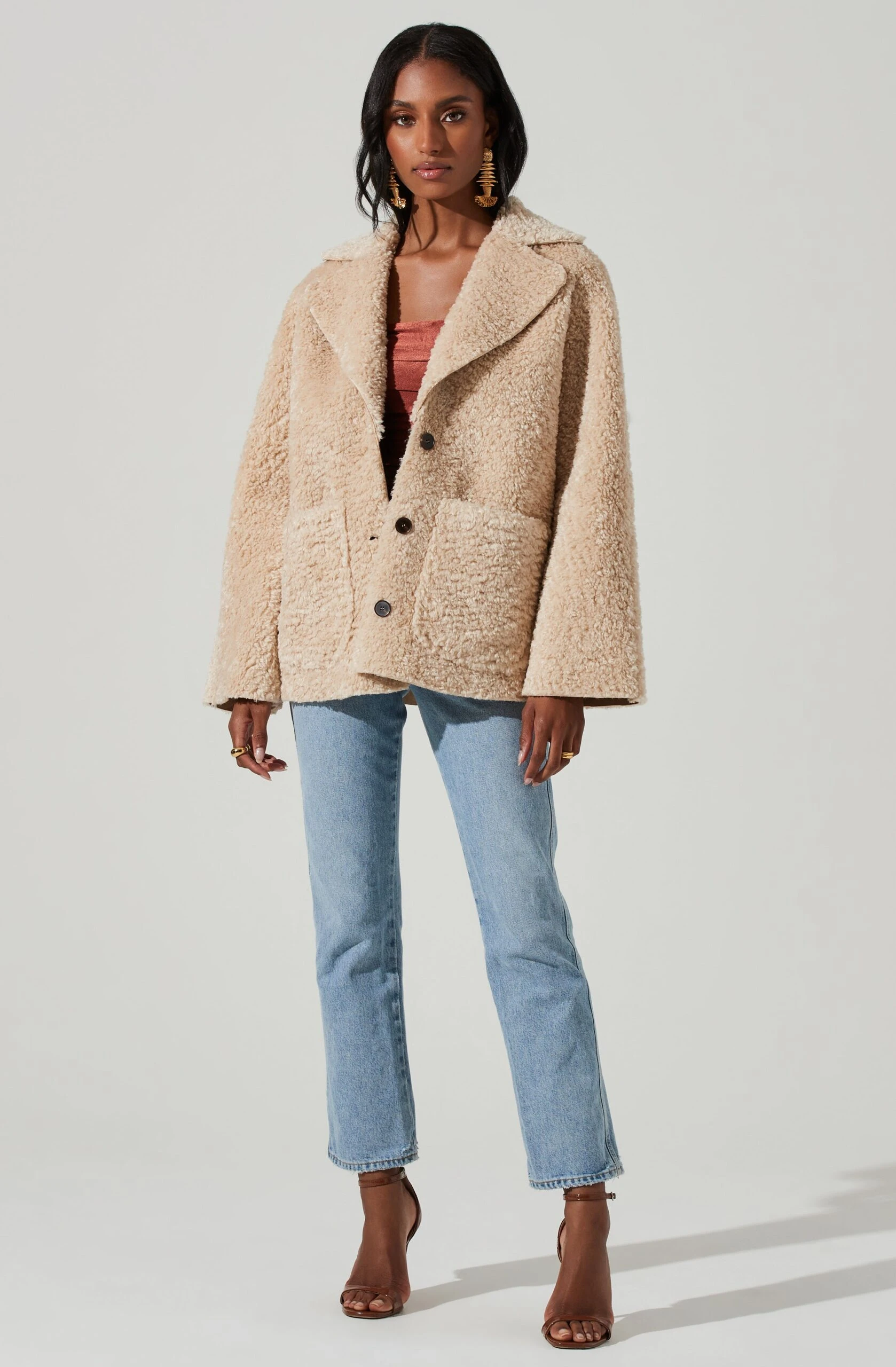 Willow Faux Shearling Coat 4 Willow Faux Shearling Coat - Image 2
