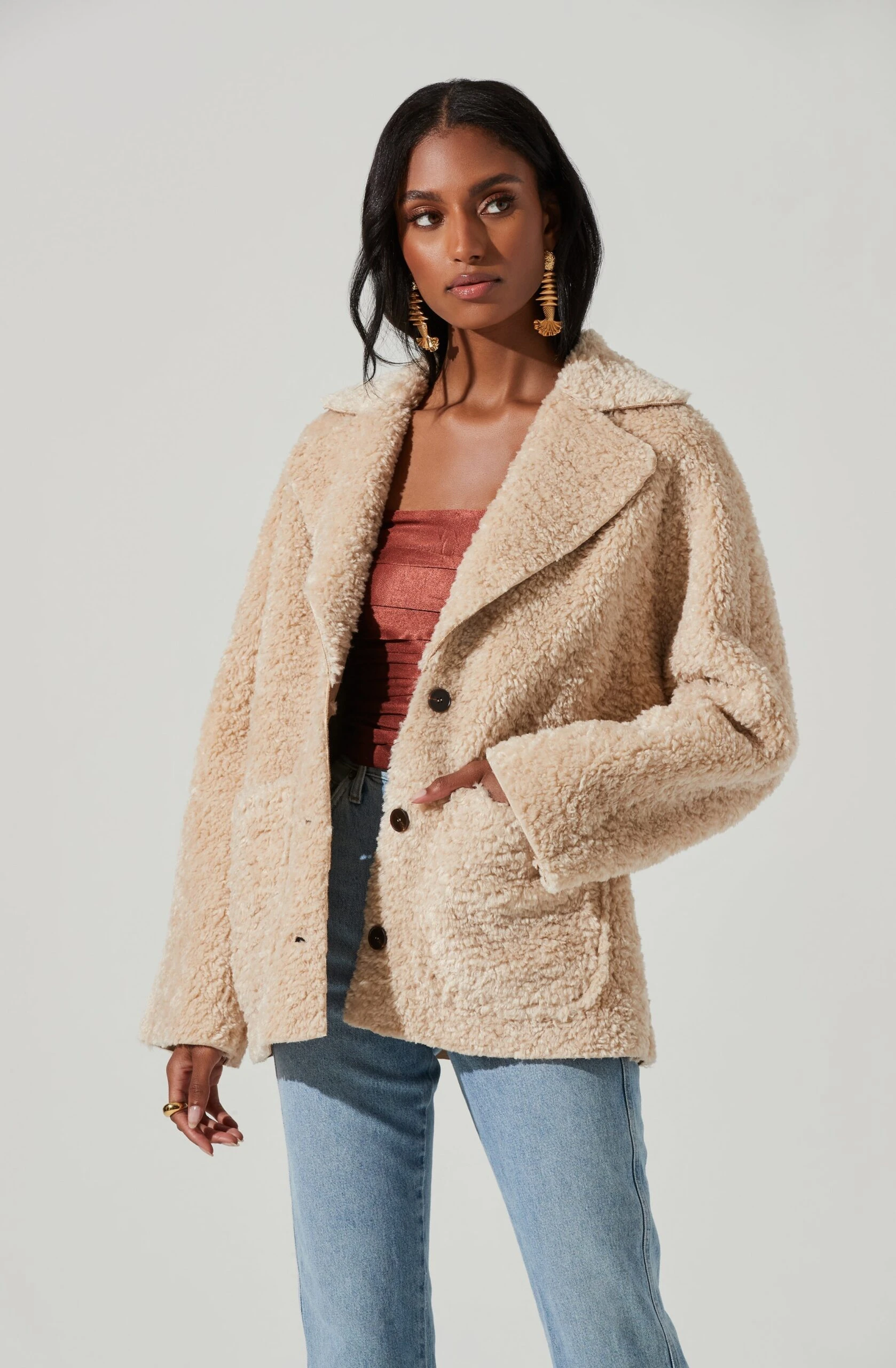Willow Faux Shearling Coat 5 Willow Faux Shearling Coat - Image 3