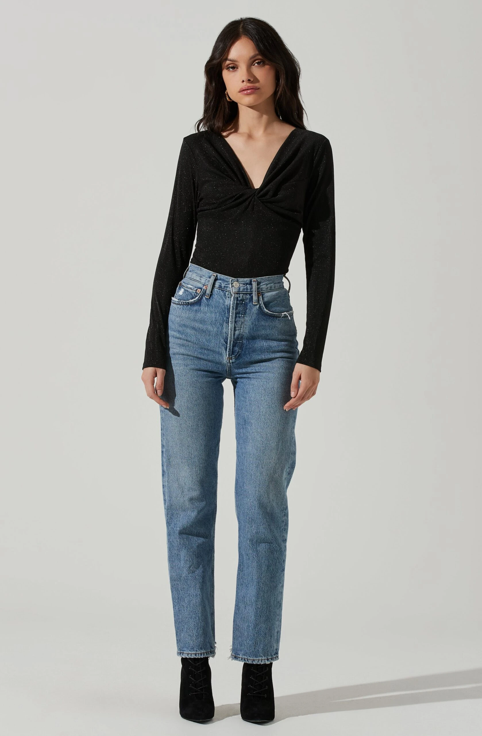 Reese Metallic Twist Front Bodysuit 10 Reese Metallic Twist Front Bodysuit - Image 8