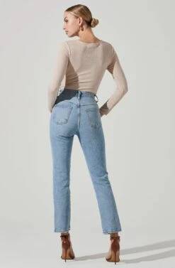 Reese Metallic Twist Front Bodysuit 18 Reese Metallic Twist Front Bodysuit -Outlet Cozi Luxe Store ACT17385 CREAMMETALLIC 6