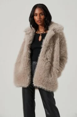Hadley Faux Fur Coat -Outlet Cozi Luxe Store ACT17441 SILVER 4 ebcccf2a 7754 4e30 a649 2d3a92d680d3