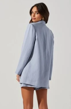 Laudine Blazer -Outlet Cozi Luxe Store ACT17526L SLATEBLUE 4