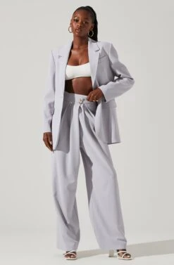 Laudine Oversized Blazer 28 Laudine Oversized Blazer -Outlet Cozi Luxe Store ACT17526 HAZEBLUE 1