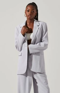 Laudine Oversized Blazer 27 Laudine Oversized Blazer -Outlet Cozi Luxe Store ACT17526 HAZEBLUE 3