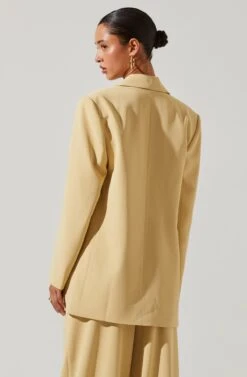Laudine Oversized Blazer 25 Laudine Oversized Blazer -Outlet Cozi Luxe Store ACT17526 MAIZE 3