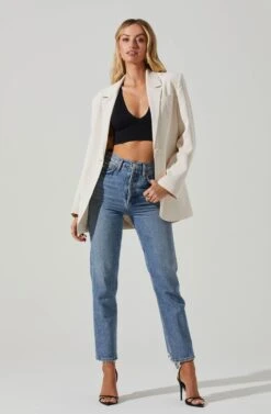 Laudine Oversized Blazer 39 Laudine Oversized Blazer -Outlet Cozi Luxe Store ACT17526 OFFWHITE 1
