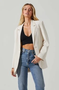 Laudine Oversized Blazer 38 Laudine Oversized Blazer -Outlet Cozi Luxe Store ACT17526 OFFWHITE 3