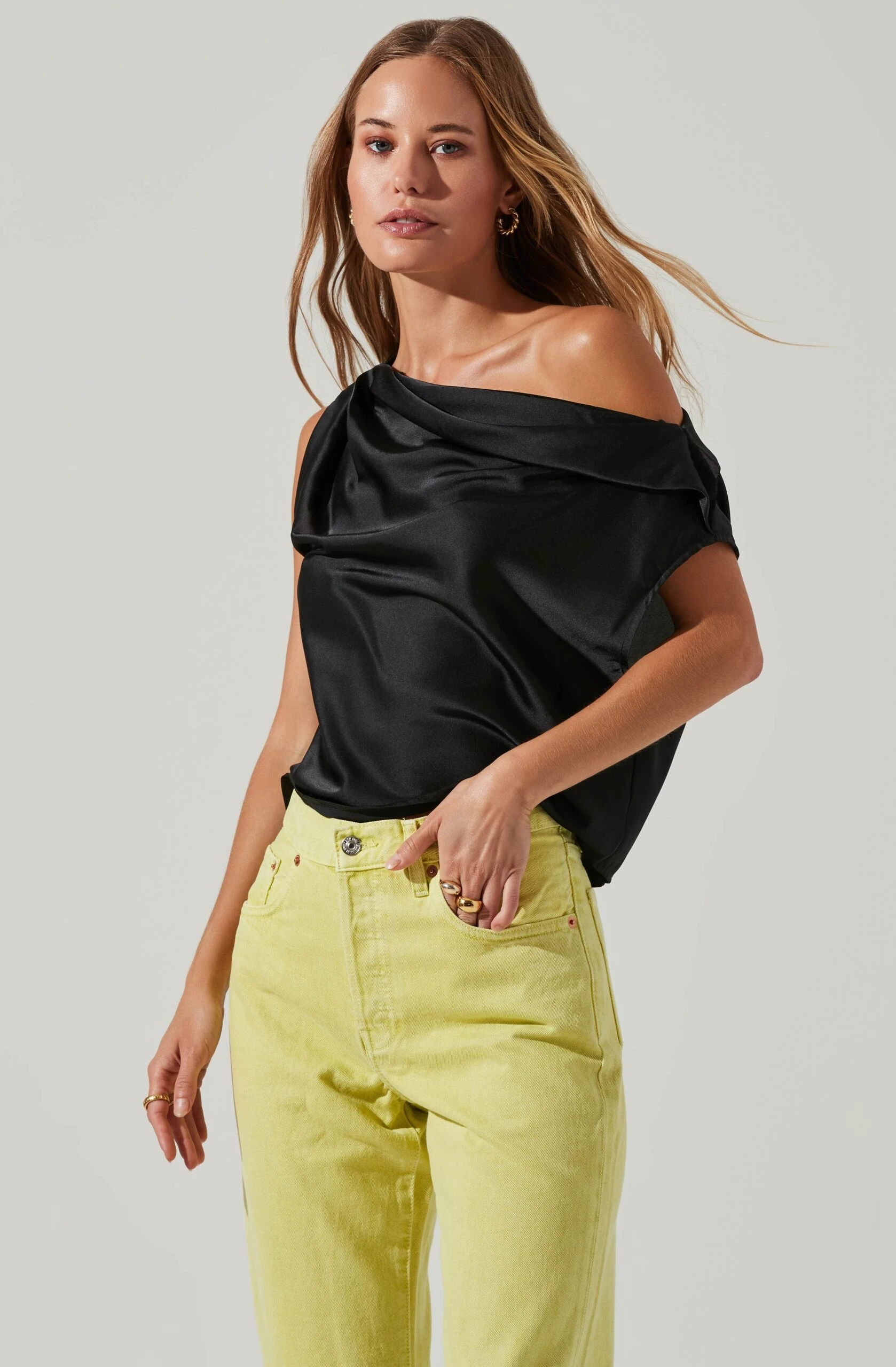 Ceres Satin Off Shoulder Top 16 Ceres Satin Off Shoulder Top - Image 14