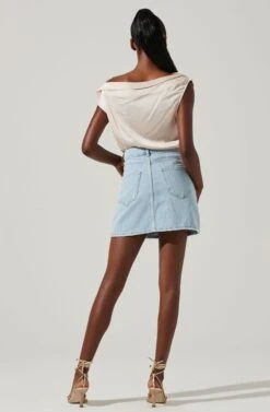 Ceres Satin Off Shoulder Top 41 Ceres Satin Off Shoulder Top -Outlet Cozi Luxe Store ACT17591 CHAMPAGNE 5