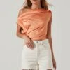 Ceres Satin Off Shoulder Top