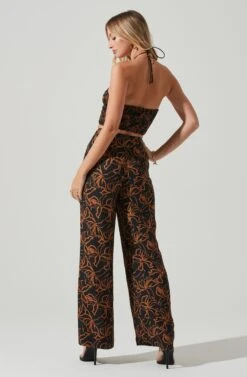 Allene Ruched Halter Top 12 Allene Ruched Halter Top -Outlet Cozi Luxe Store ACT17632 BLACKRUSTPRINT 6