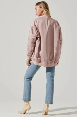 Torin Bomber Jacket -Outlet Cozi Luxe Store ACT17705 LIGHTPINK 5