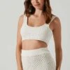 Kendelle Crochet Crop Top -Outlet Cozi Luxe Store ACT17718 WHITE 2 94c9a65d 5bee 4dbf 9f02 55ba41250776