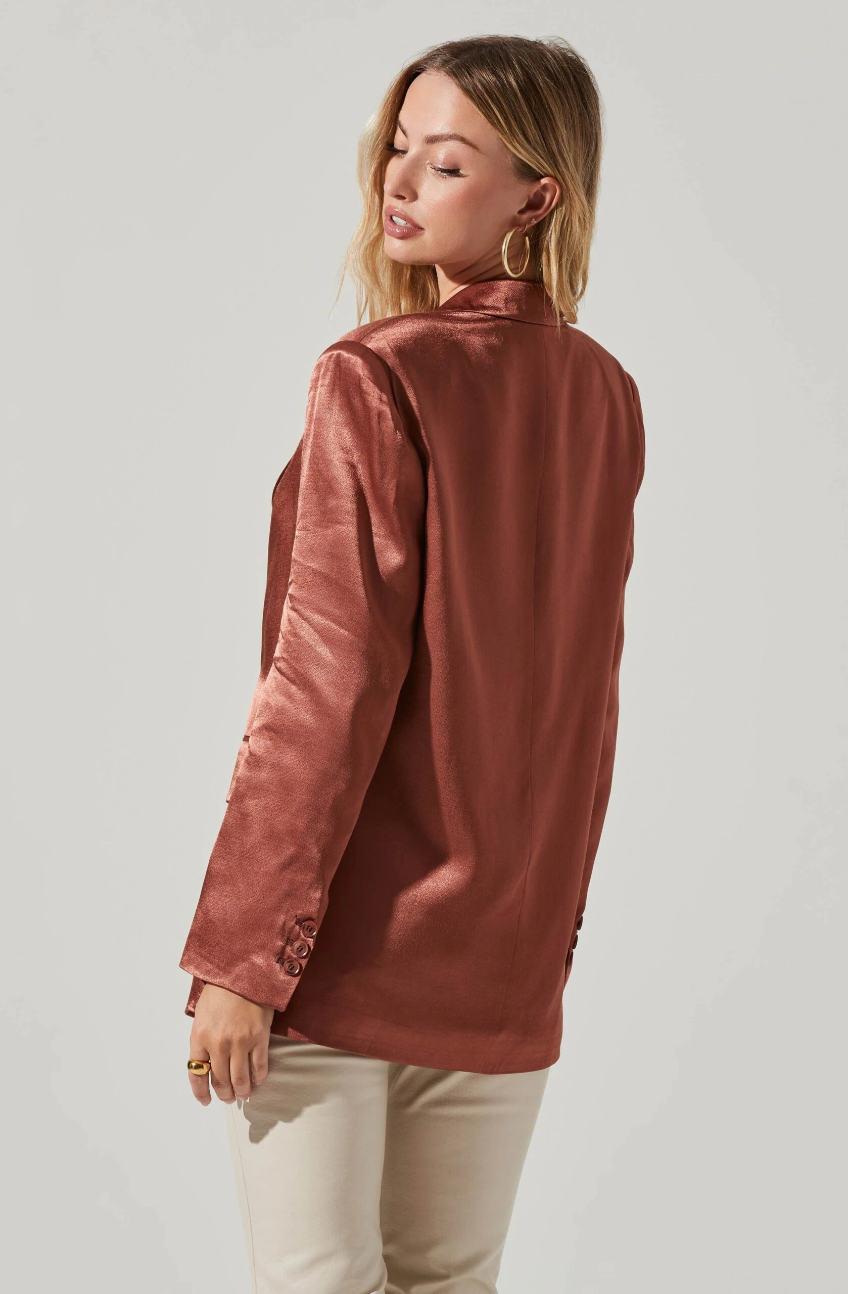 Kimia Satin Oversized Blazer 18 Kimia Satin Oversized Blazer - Image 16