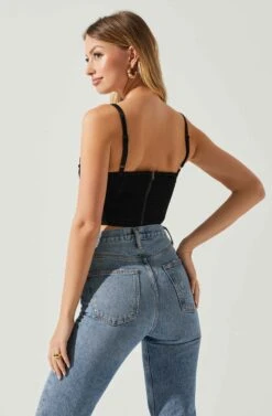 Janet Ruched Bustier Top 19 Janet Ruched Bustier Top -Outlet Cozi Luxe Store ACT17810 BLACK 5