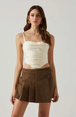 Janet Ruched Bustier Top 20 Janet Ruched Bustier Top -Outlet Cozi Luxe Store ACT17810 CHAMPAGNE 3