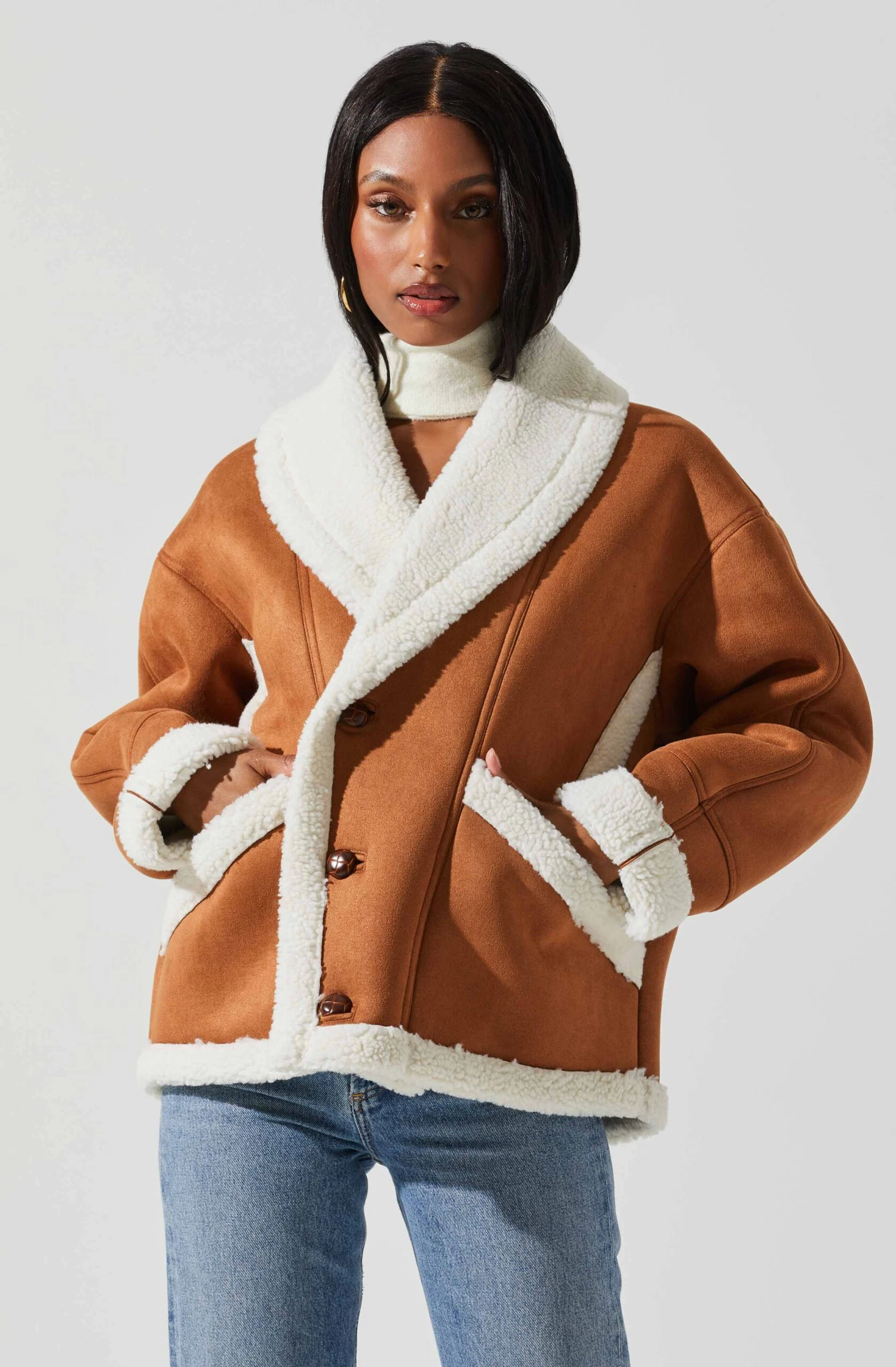 Pippa Faux Shearling Jacket 5 Pippa Faux Shearling Jacket - Image 3