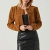 Lyssa Cropped Jacket -Outlet Cozi Luxe Store ACT17853B CAMEL 4