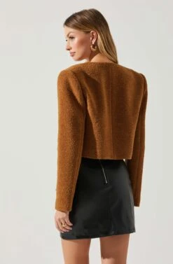 Lyssa Cropped Jacket 13 Lyssa Cropped Jacket -Outlet Cozi Luxe Store ACT17853B CAMEL 5