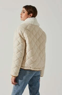 Bellamie Quilted Jacket 19 Bellamie Quilted Jacket -Outlet Cozi Luxe Store ACT17854 ECRU 5