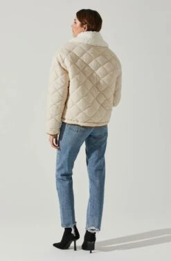 Bellamie Quilted Jacket 18 Bellamie Quilted Jacket -Outlet Cozi Luxe Store ACT17854 ECRU 6