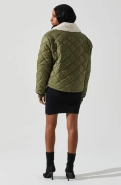 Bellamie Quilted Jacket 24 Bellamie Quilted Jacket -Outlet Cozi Luxe Store ACT17854 OLIVE 6