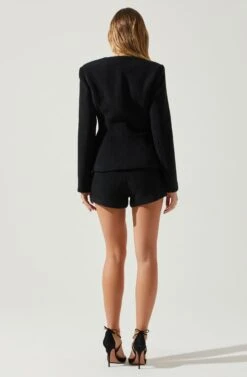 Rivka Fitted Sweetheart Blazer -Outlet Cozi Luxe Store ACT17872 BLACK 6