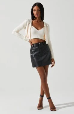 Kira Pearl Embellished Sweater Top -Outlet Cozi Luxe Store ACT17886 CREAM 1