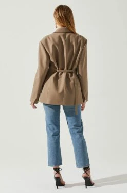 Galilea Oversized Blazer -Outlet Cozi Luxe Store ACT17892 BROWN 5
