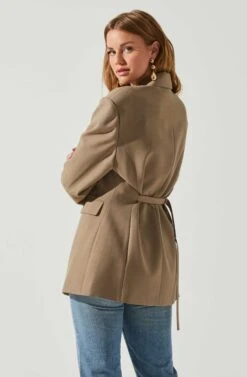 Galilea Oversized Blazer -Outlet Cozi Luxe Store ACT17892 BROWN 6